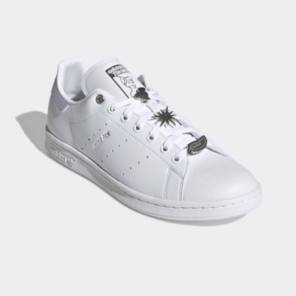 Adidas Disney Peter Pan and Tinkerbell Stan Smith Sneakers White - Picture 1 of 11